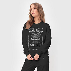 Костюм хлопковый женский Pink Floyd в стиле Jack Daniels, цвет: черный — фото 2