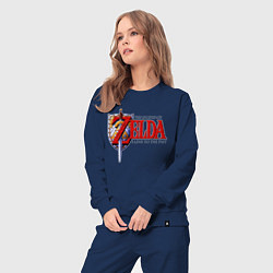 Костюм хлопковый женский The Legend of Zelda game, цвет: тёмно-синий — фото 2