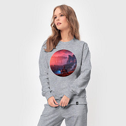 Костюм хлопковый женский Horizon Элой, цвет: меланж — фото 2