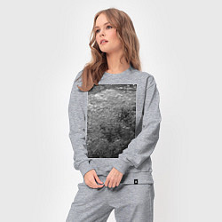 Костюм хлопковый женский Чёрные пузыри, цвет: меланж — фото 2