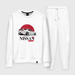 Костюм хлопковый женский Nissan Skyline japan, цвет: белый