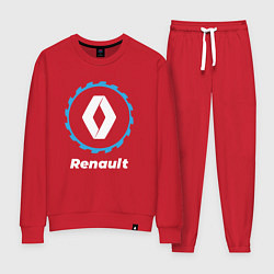 Костюм хлопковый женский Renault в стиле Top Gear, цвет: красный