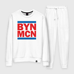 Костюм хлопковый женский Run Bayern Munchen, цвет: белый