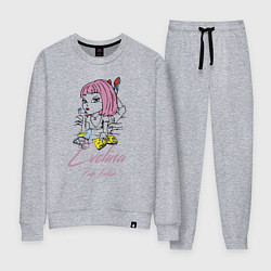 Костюм хлопковый женский Evelina - pulp fiction, цвет: меланж