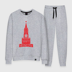 Костюм хлопковый женский Kremlin Moscow, цвет: меланж