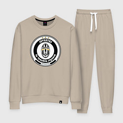 Костюм хлопковый женский Juventus club, цвет: миндальный