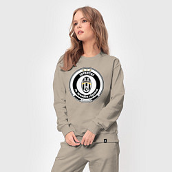 Костюм хлопковый женский Juventus club, цвет: миндальный — фото 2