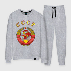 Костюм хлопковый женский CCCР Пролетарии, цвет: меланж