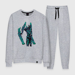 Костюм хлопковый женский Saundwave, цвет: меланж