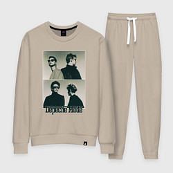 Костюм хлопковый женский Depeche Mode - Music for the Masses, цвет: миндальный