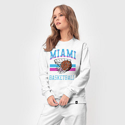 Костюм хлопковый женский Basket Miami, цвет: белый — фото 2