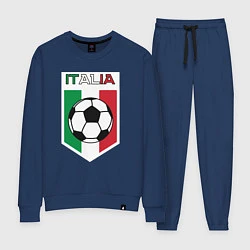 Костюм хлопковый женский Футбол Италии, цвет: тёмно-синий