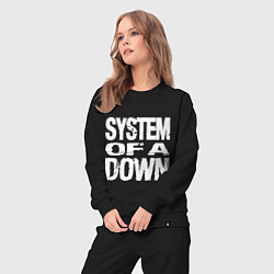 Костюм хлопковый женский SoD - System of a Down, цвет: черный — фото 2