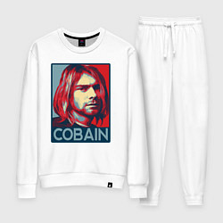 Костюм хлопковый женский Nirvana - Kurt Cobain, цвет: белый