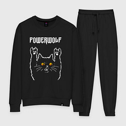 Костюм хлопковый женский Powerwolf rock cat, цвет: черный