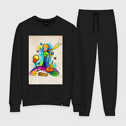 Костюм хлопковый женский Le Petit Prince, цвет: черный