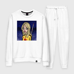 Костюм хлопковый женский Блондинка, цвет: белый
