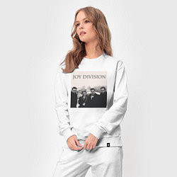 Костюм хлопковый женский Тру фанат Joy Division, цвет: белый — фото 2