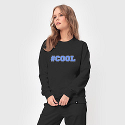 Костюм хлопковый женский Хэштег Cool, цвет: черный — фото 2