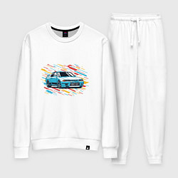 Костюм хлопковый женский Nissan Skyline R32 GTR, цвет: белый