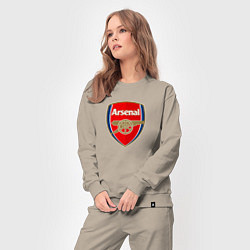 Костюм хлопковый женский Arsenal fc sport, цвет: миндальный — фото 2