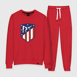 Костюм хлопковый женский Atletico Madrid FC, цвет: красный