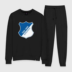 Костюм хлопковый женский Hoffenheim fc germany, цвет: черный