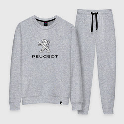 Костюм хлопковый женский Peugeot sport auto, цвет: меланж