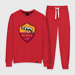 Костюм хлопковый женский Roma sport fc, цвет: красный