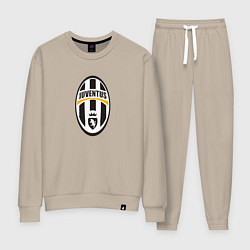 Костюм хлопковый женский Juventus sport fc, цвет: миндальный