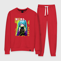 Костюм хлопковый женский Epsilon, цвет: красный