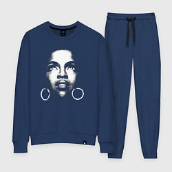 Костюм хлопковый женский Lauryn Hill, цвет: тёмно-синий