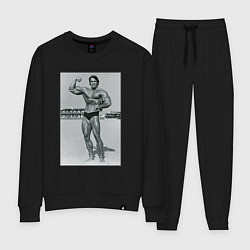 Костюм хлопковый женский Mister Schwarzenegger, цвет: черный