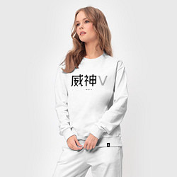 Костюм хлопковый женский WayV logo, цвет: белый — фото 2