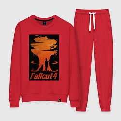 Костюм хлопковый женский Fallout 4 dog, цвет: красный