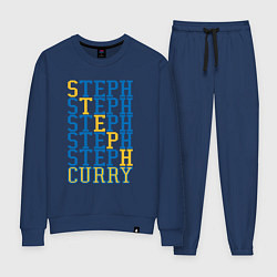 Костюм хлопковый женский Steph Curry, цвет: тёмно-синий