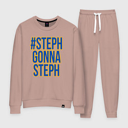 Костюм хлопковый женский Steph gonna Steph, цвет: пыльно-розовый