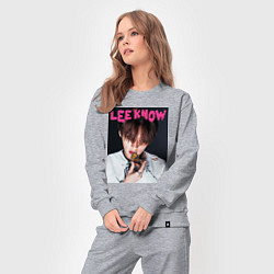 Костюм хлопковый женский Lee Know Rock Star Stray Kids, цвет: меланж — фото 2