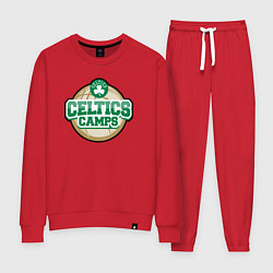 Костюм хлопковый женский Celtics camps, цвет: красный