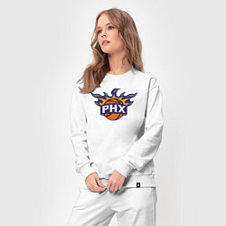 Костюм хлопковый женский Phoenix Suns fire, цвет: белый — фото 2