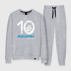 Костюм хлопковый женский Maradona 10, цвет: меланж
