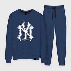 Костюм хлопковый женский New York yankees - baseball logo, цвет: тёмно-синий