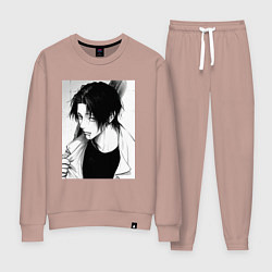 Костюм хлопковый женский Красивый Юта - Магическая битва, цвет: пыльно-розовый