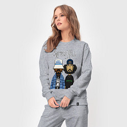 Костюм хлопковый женский Cypress hill - B Real and Sen Dog, цвет: меланж — фото 2