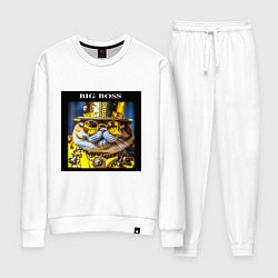 Костюм хлопковый женский Рыжий кот барон в стиле стимпанк: big boss, цвет: белый