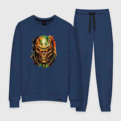 Костюм хлопковый женский Doom slayer skull, цвет: тёмно-синий