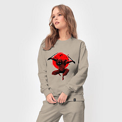 Костюм хлопковый женский Ninja, цвет: миндальный — фото 2