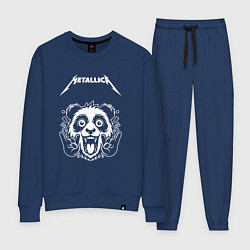 Костюм хлопковый женский Metallica rock panda, цвет: тёмно-синий