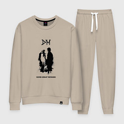 Костюм хлопковый женский Depeche Mode - some great reward box, цвет: миндальный