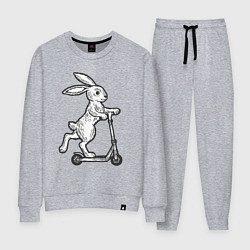 Женский костюм Зайчик с самокатом